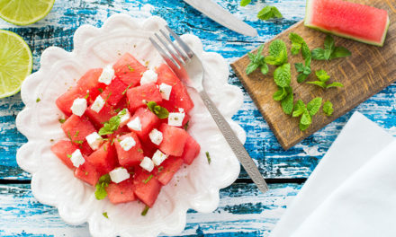 Sommerlicher Melonen-Feta-Salat