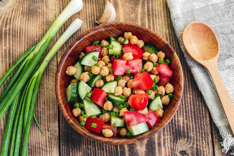 Würziger Kichererbsensalat