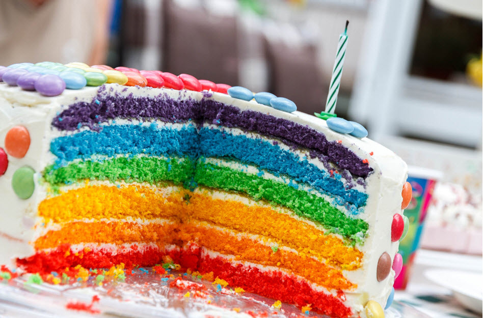 Regenbogenkuchen Rezept – einfach selbermachen